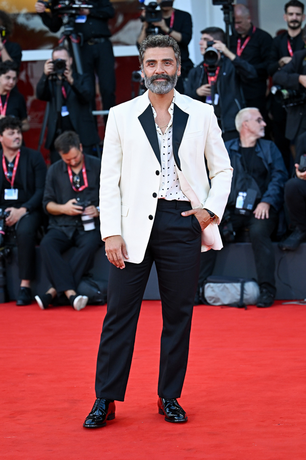 Oscar Isaac wearing Céline at the 2025 Venice Film Festival