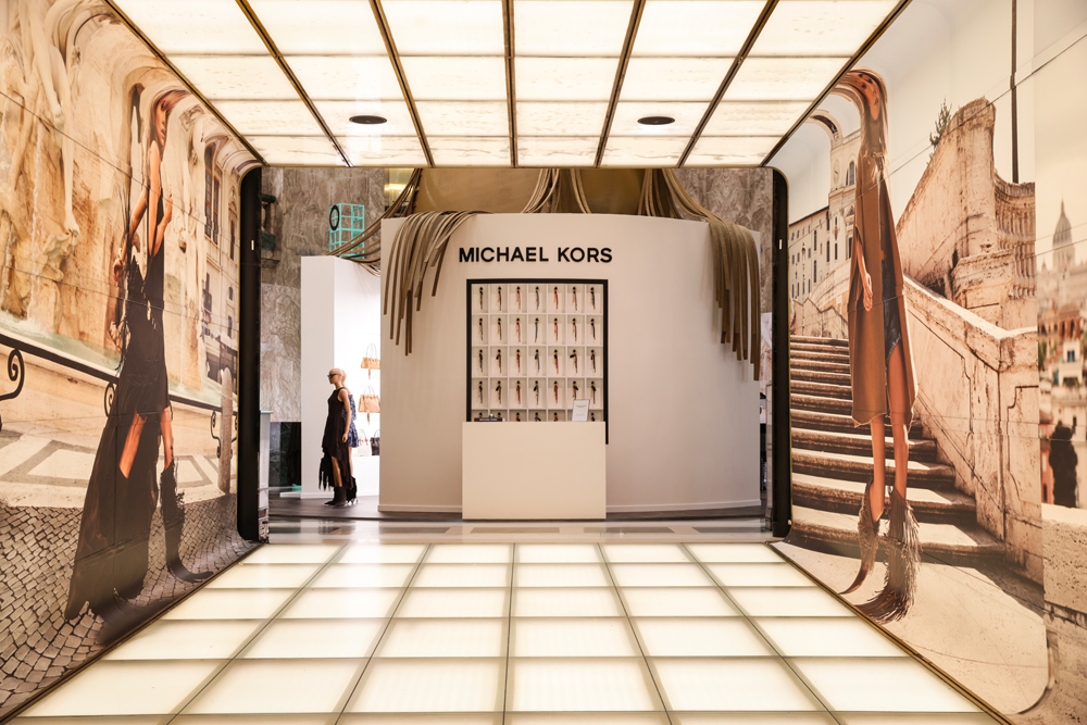 Le pop-up Michael Kors aux Galeries Lafayette Champs-Elysées.