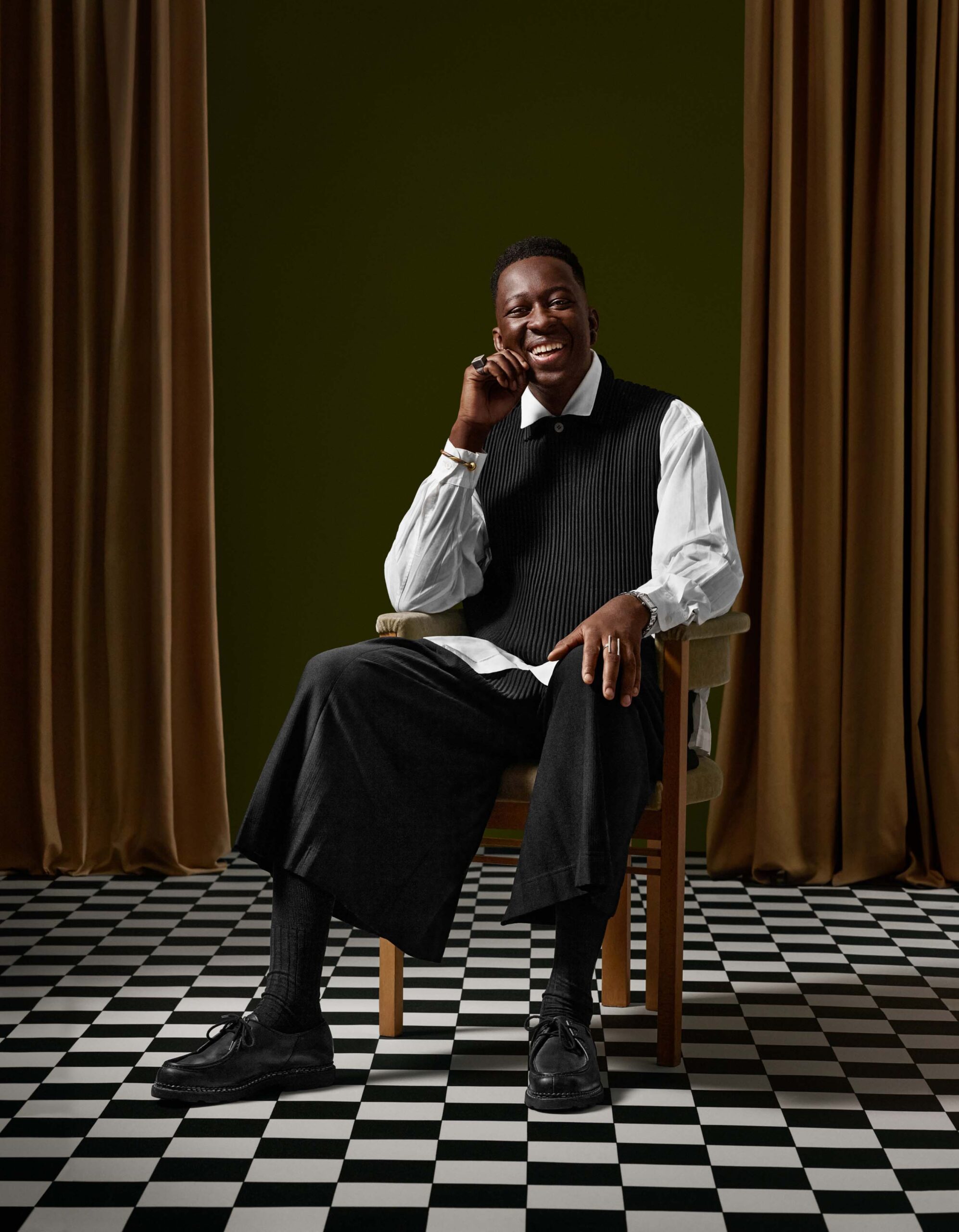 Le chef Mory Sacko qui collabore avec Squarespace pour sa nouvelle identité numérique.