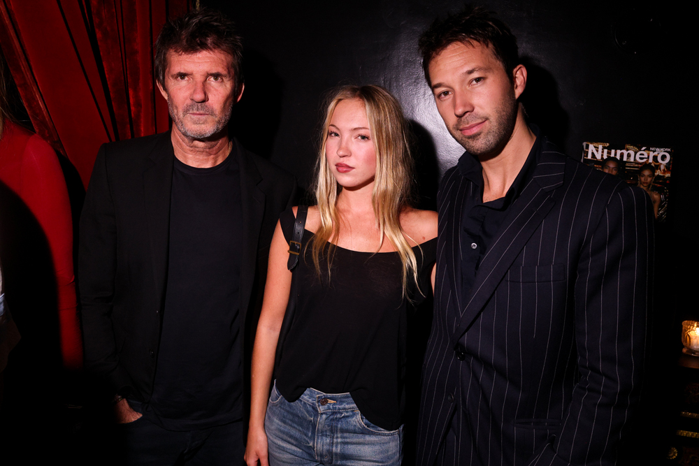 Paul-Emmanuel Reiffers, Lila Moss et Boni Reiffers à la soirée de lancement du magazine Numéro New York