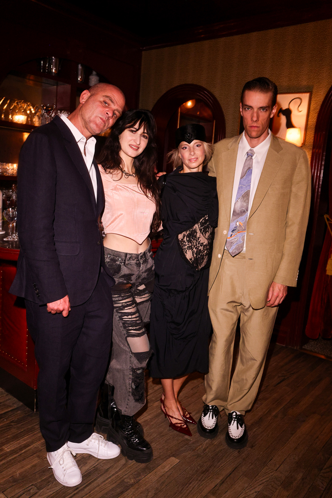Philip Utz, Jasmine Golestaneh, Camille Henrot, Xol Meissner à la soirée de lancement du magazine Numéro New York
