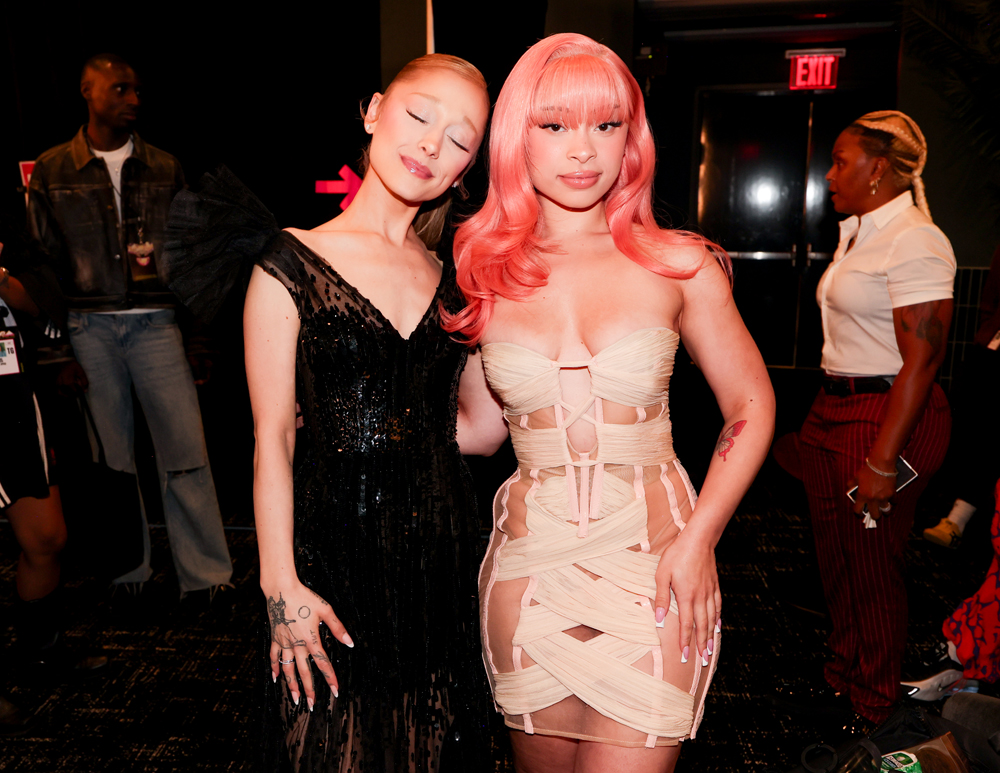 Ariana Grande et Ice Spice aux MTV Video Music Awards 2025 à New York © Christopher Polk/Billboard via Getty Images
