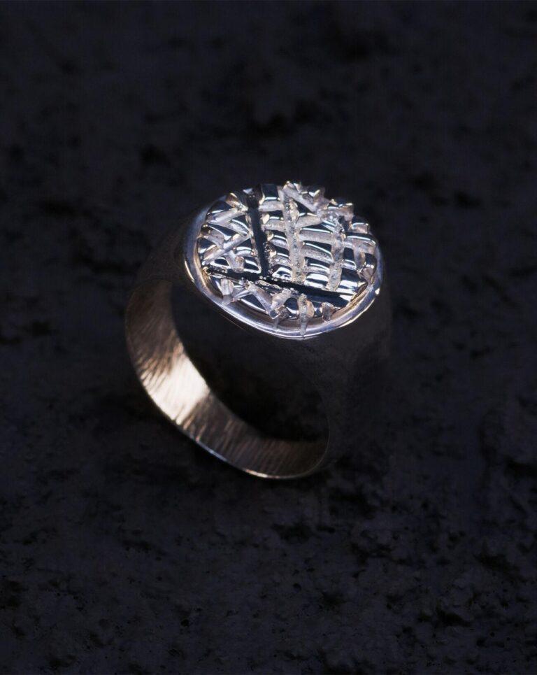bague meteor en argent