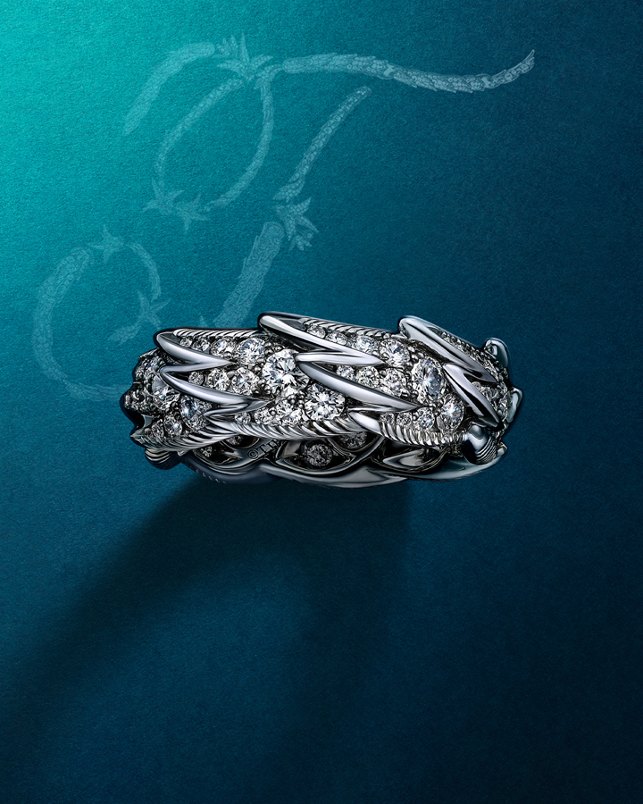 bague bird on a rock tiffany & co en platine et diamants