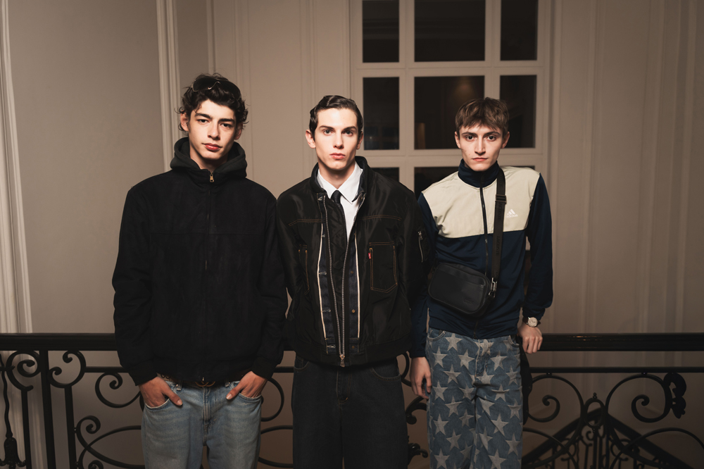 Baptiste Vicens-Vivo, Gaspard Hermenault et Clément Bruyere à la soirée Portrait of a Lady de Frédéric Malle © Jean Picon / SAY WHO.