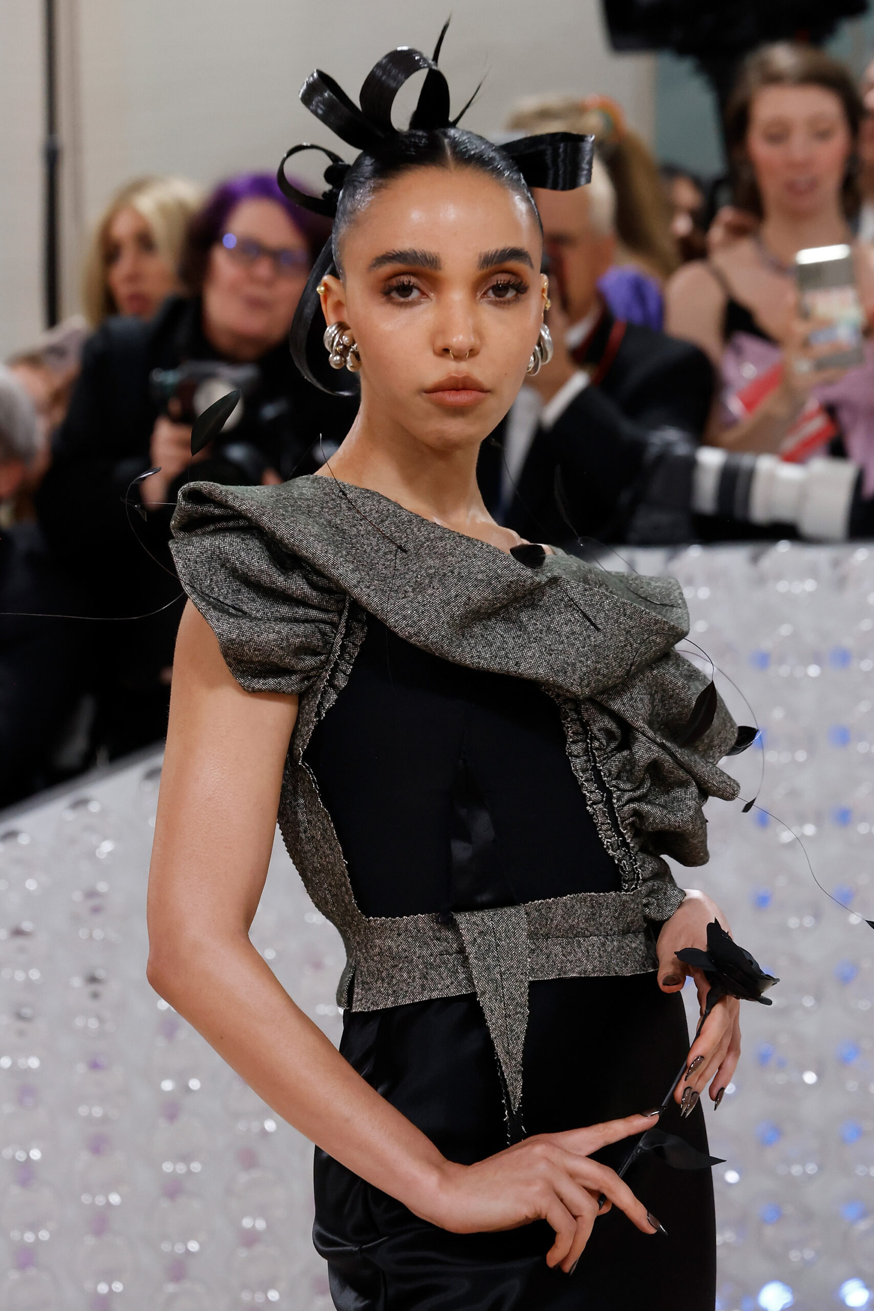 FKA twigs attends the Costume Institute Gala to celebrate “Karl Lagerfeld: A Line of Beauty” at the Metropolitan Museum of Art in 2023. 