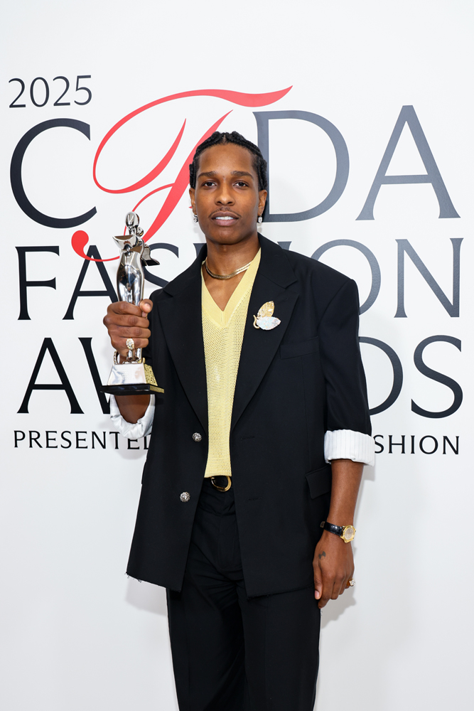 The star at the CFDA Fashion Awards ceremony in New York on November 3rd, 2025. © Stephanie Augello/WWD via Getty Images.