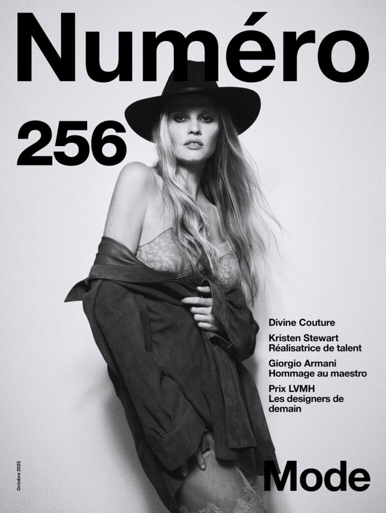 Photo de couverture : Matt Easton.
Réalisation : Anna Castan.
Lara Stone porte une chemise en cuir suédé
et une robe en soie et dentelle, FENDI.
Coiffure : Cyril Laloue avec les produits Oribe
chez Wise&Talented.
Maquillage : Marion Robine avec les produits
(M)anasi 7 chez Calliste Agency