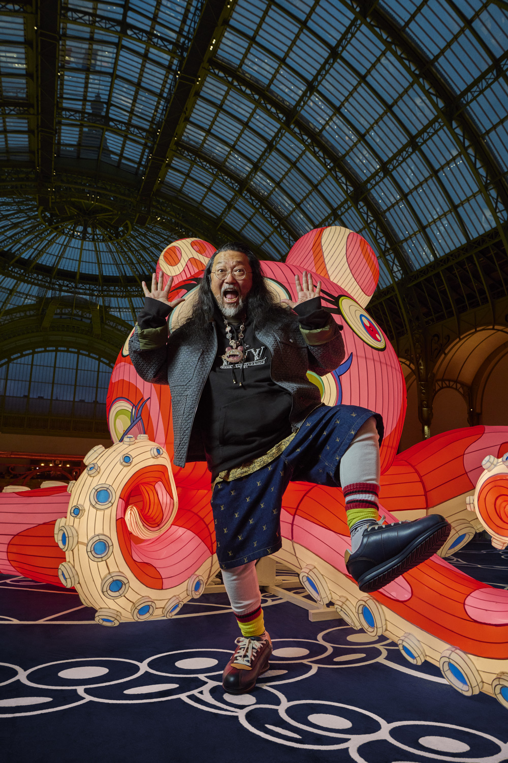 Takashi Murakami à Art Basel paris pour Louis Vuitton.