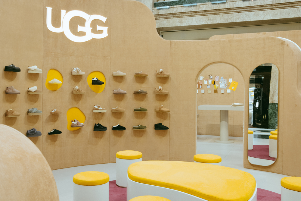 Le pop-up store UGG aux Galeries Lafayette © UGG.