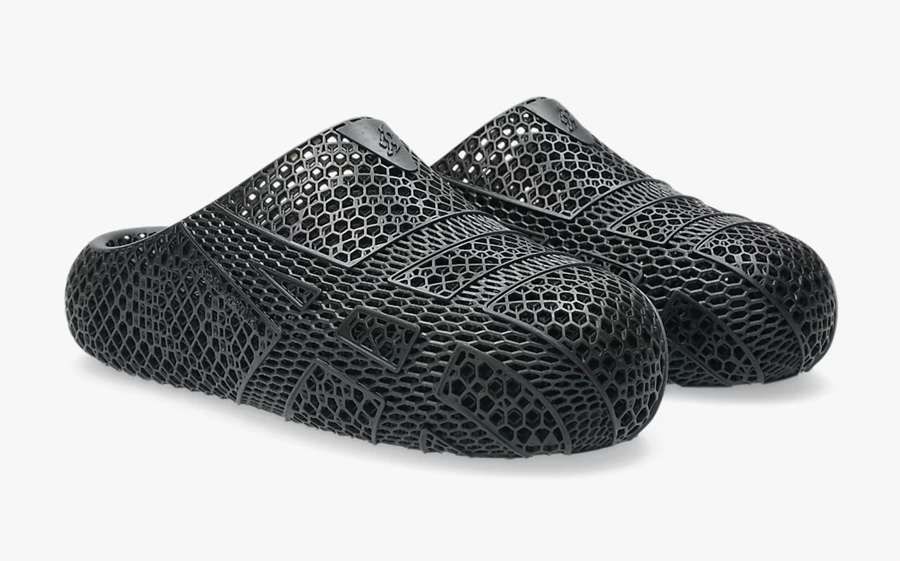 mules en caoutchouc noir ajouré asics x kiko kostadinov