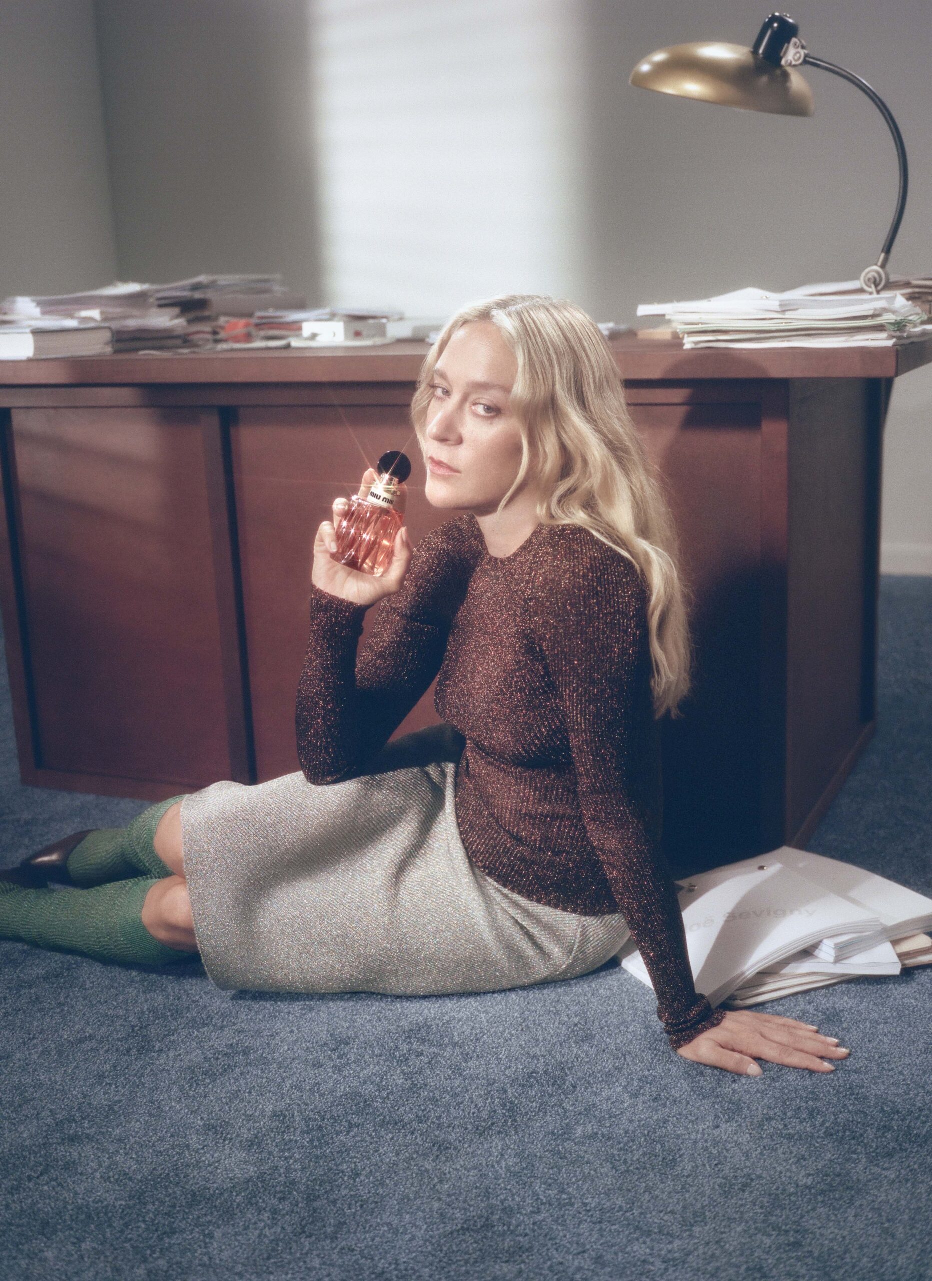 Chloë Sevigny pour le parfum Miutine de Miu Miu © Petra Collins.