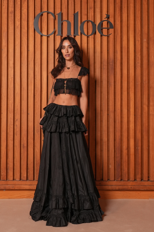 chloe wise au défilé chloé printemps-été 2026 à la fashion week de Paris