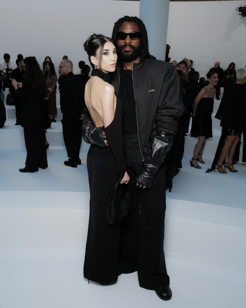 Damso et  Milla Lapidus au défilé Courrèges printemps-été 2026. 