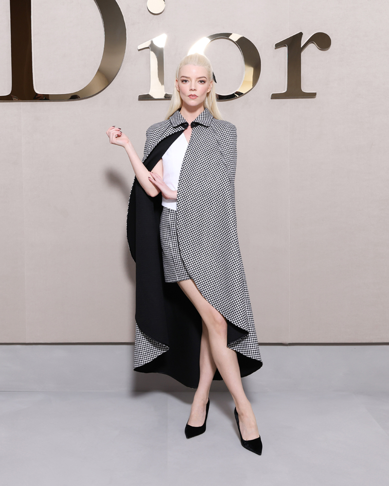 Anya Taylor-Joy au défilé Dior printemps-été 2026. 