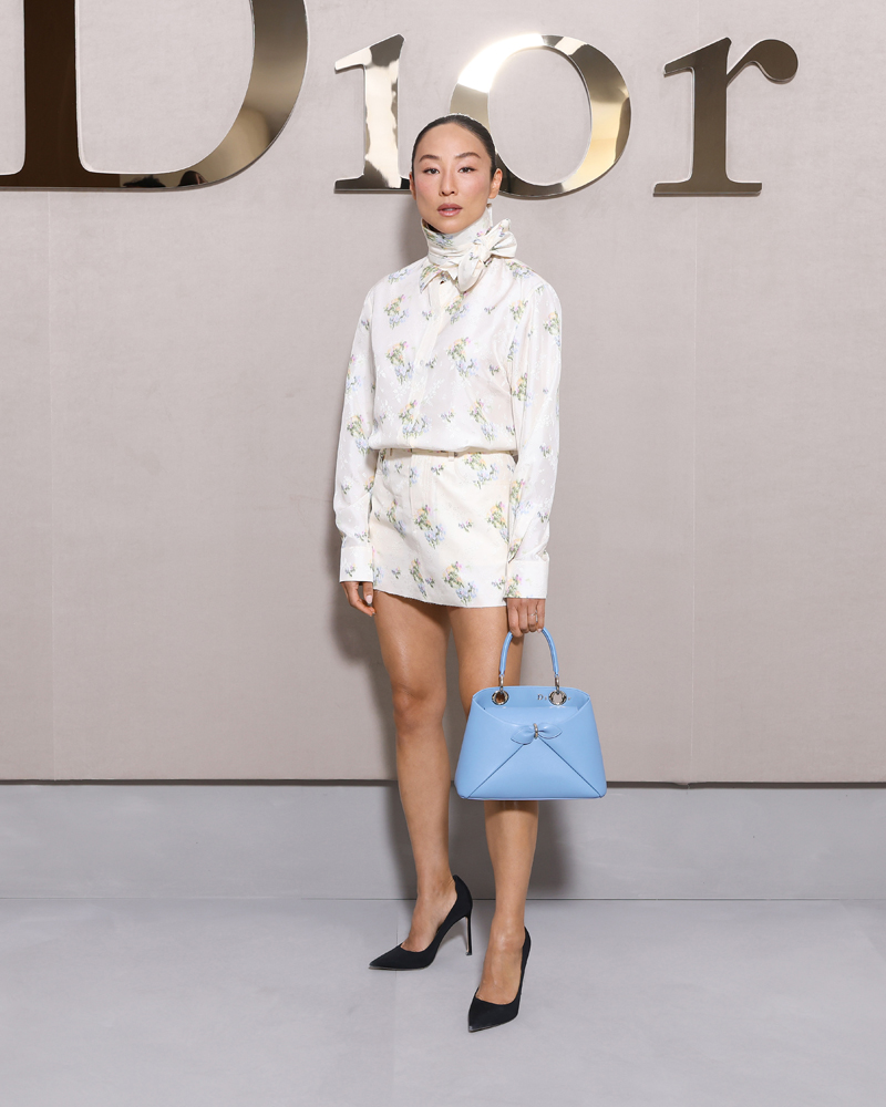 Greta Lee au défilé Dior printemps-été 2026. 