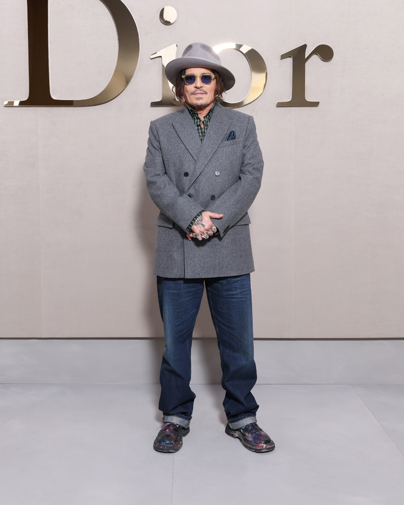 Johnny Depp au défilé Dior printemps-été 2026.