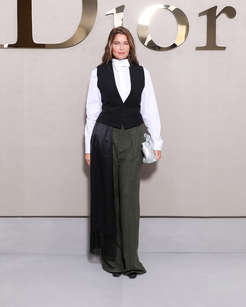 Laetitia Casta au défilé Dior printemps-été 2026. 