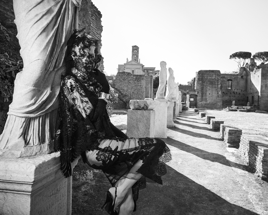 dolce & gabbana alta moda 2025 rome Kristen McMenamy