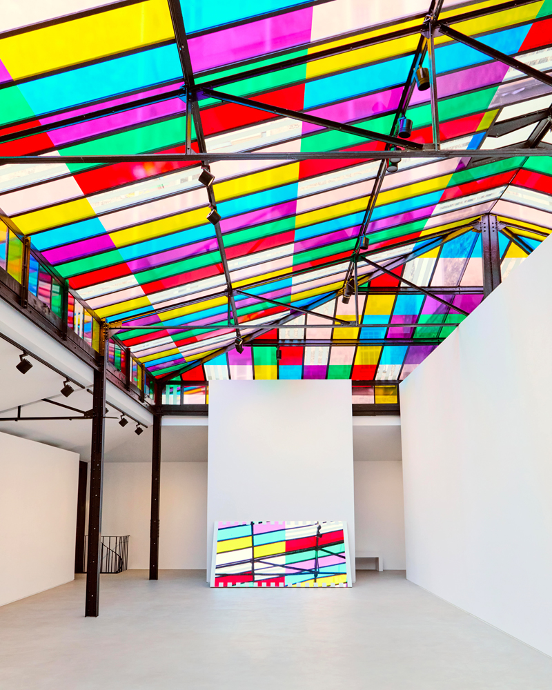 Daniel Buren, Nouvelles images du Ciel, travail in situ, Reiffers Mentorship 2025, Paris 17e