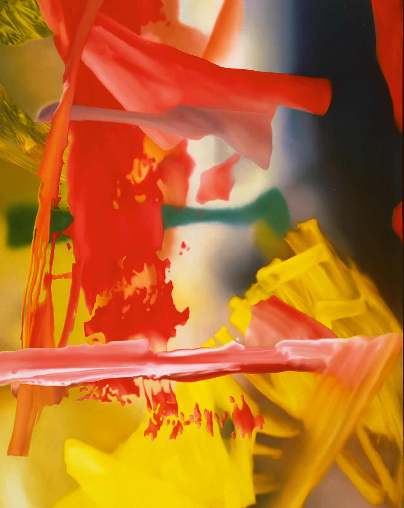 Gerhard Richter , 1980 (CR 460) Faust Huile sur toile, 3 panneaux / Oil on canvas, 3 parts 295 x 225 cm chaque / each Yageo Foundation Collection, Taïwan © Gerhard Richter 2025.
