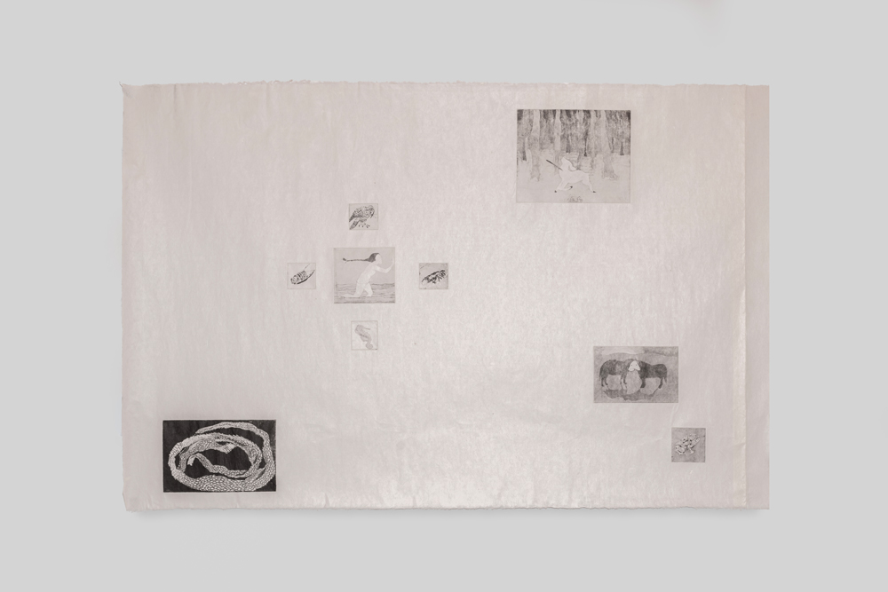 œuvre de Jungwon Jay Hur, Chant (2025) exposée à la foire d'art contemporain Asia Now à la Monnaie de Paris