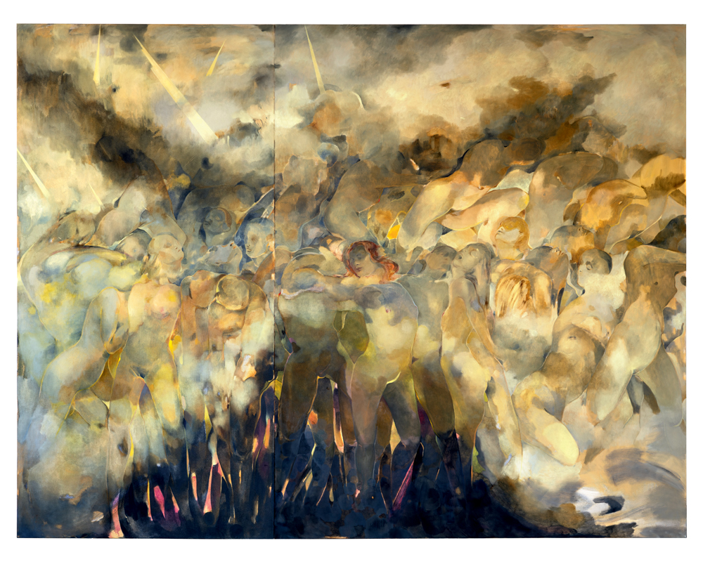 Eva Helene Pade, Skygge over mængden (Shadow above the crowd) (2025).