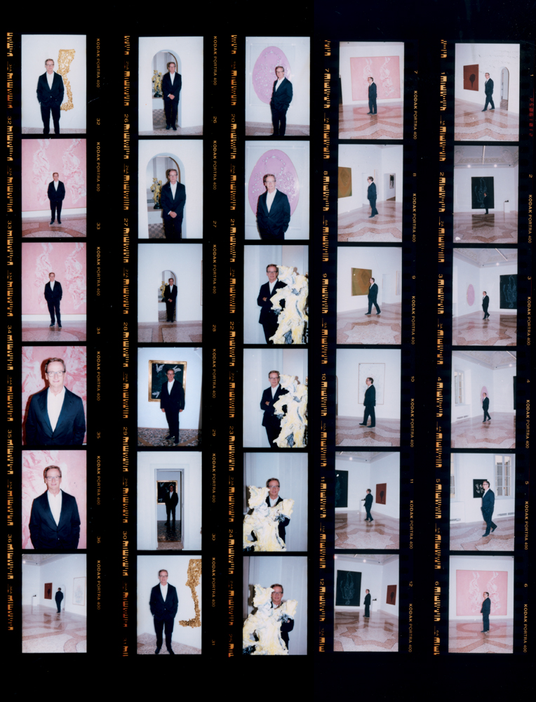 Thaddaeus Ropac photographié à Milan lors de l’ouverture de sa nouvelle galerie en septembre, photos par Maurizio Annese.