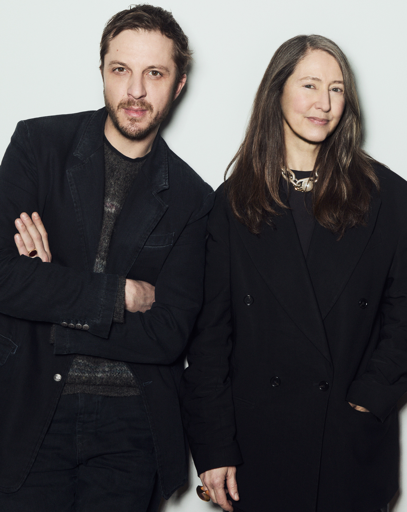 Glenn Martens et Ann-Sofie Johansson pour la collaboration H&M.