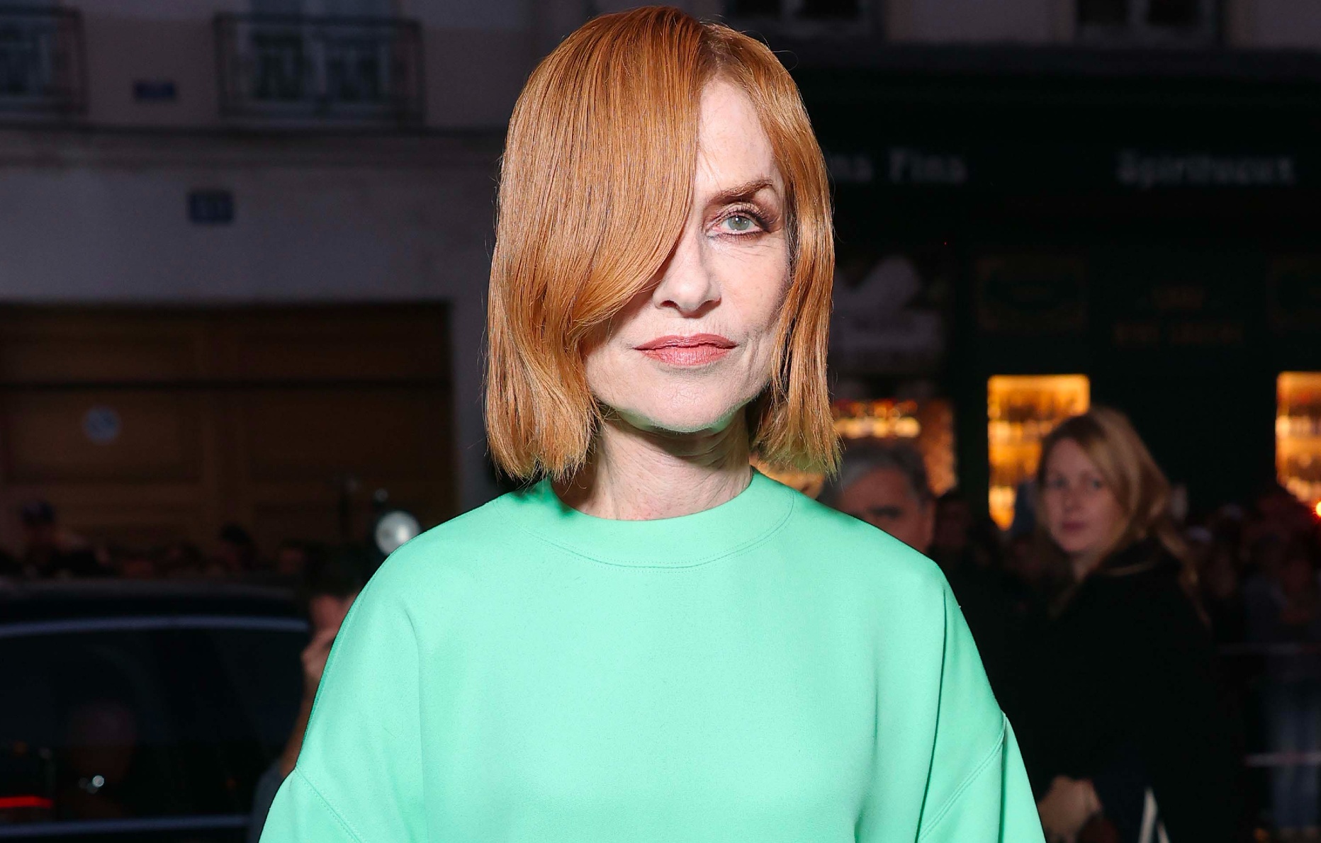 Isabelle Huppert au défilé Balenciaga printemps-été 2026, le 4 octobre 2025 à Paris © Balenciaga.