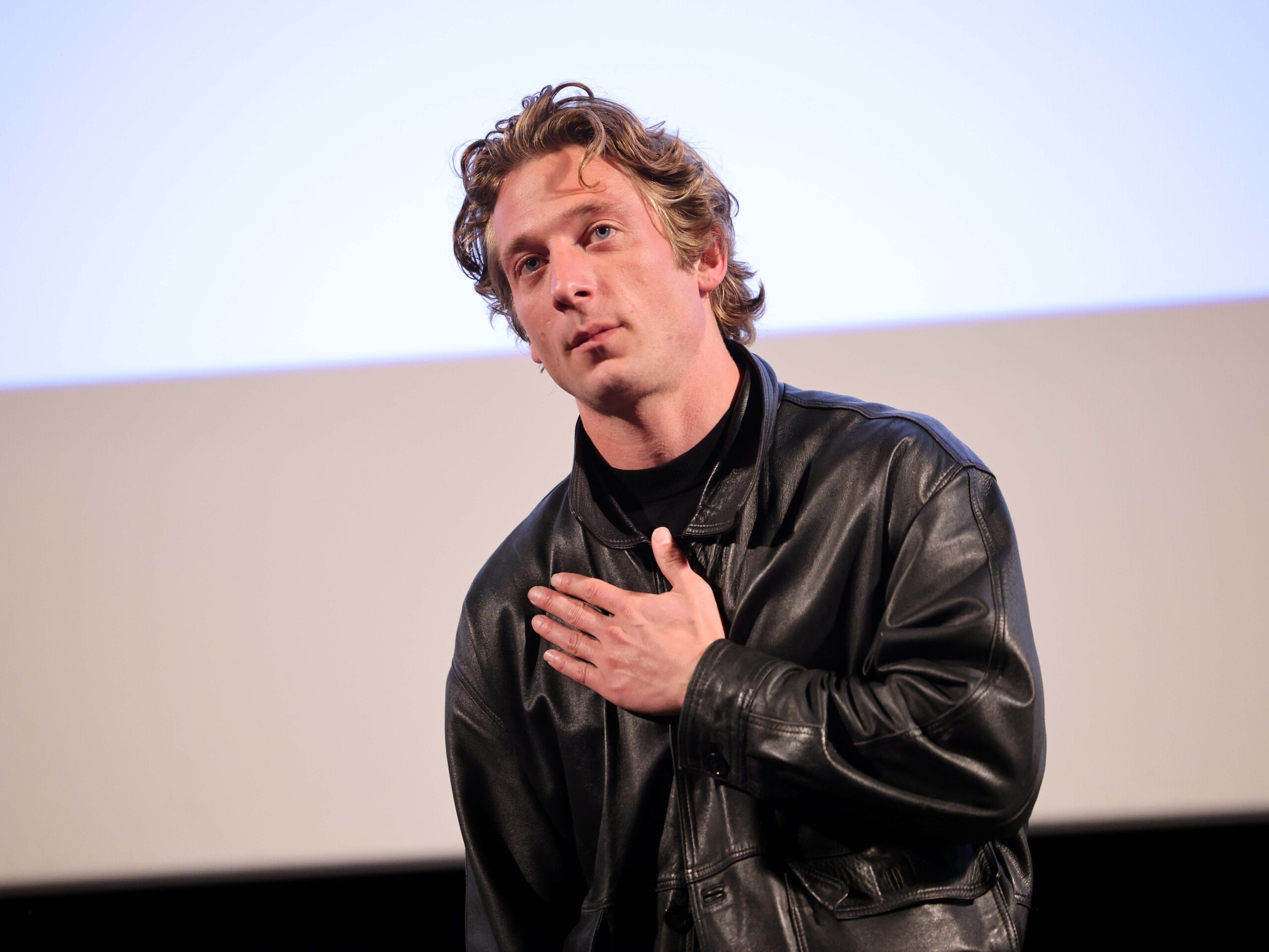 Jeremy Allen White lors de la projection du film Springsteen: Deliver Me From Nowhere à l'Institut Lumière, à Lyon, le 12 octobre 2025. Photo par Arnold Jerocki/Getty Images pour Disney.