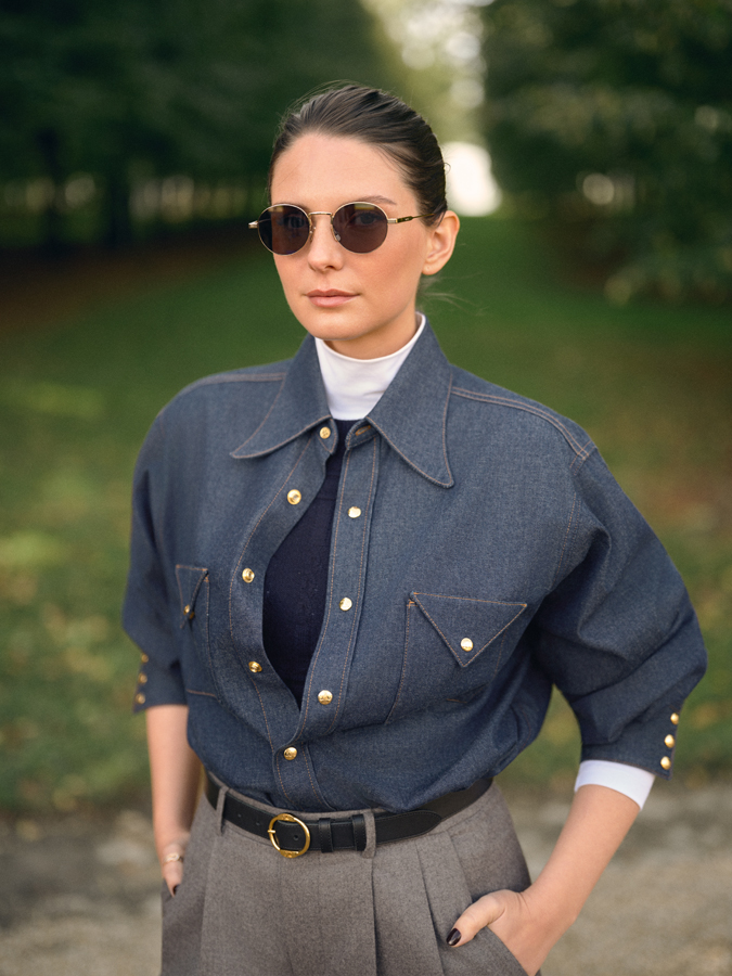 joséphine japy au défilé celine printemps-été 2026 à la fashion week de paris