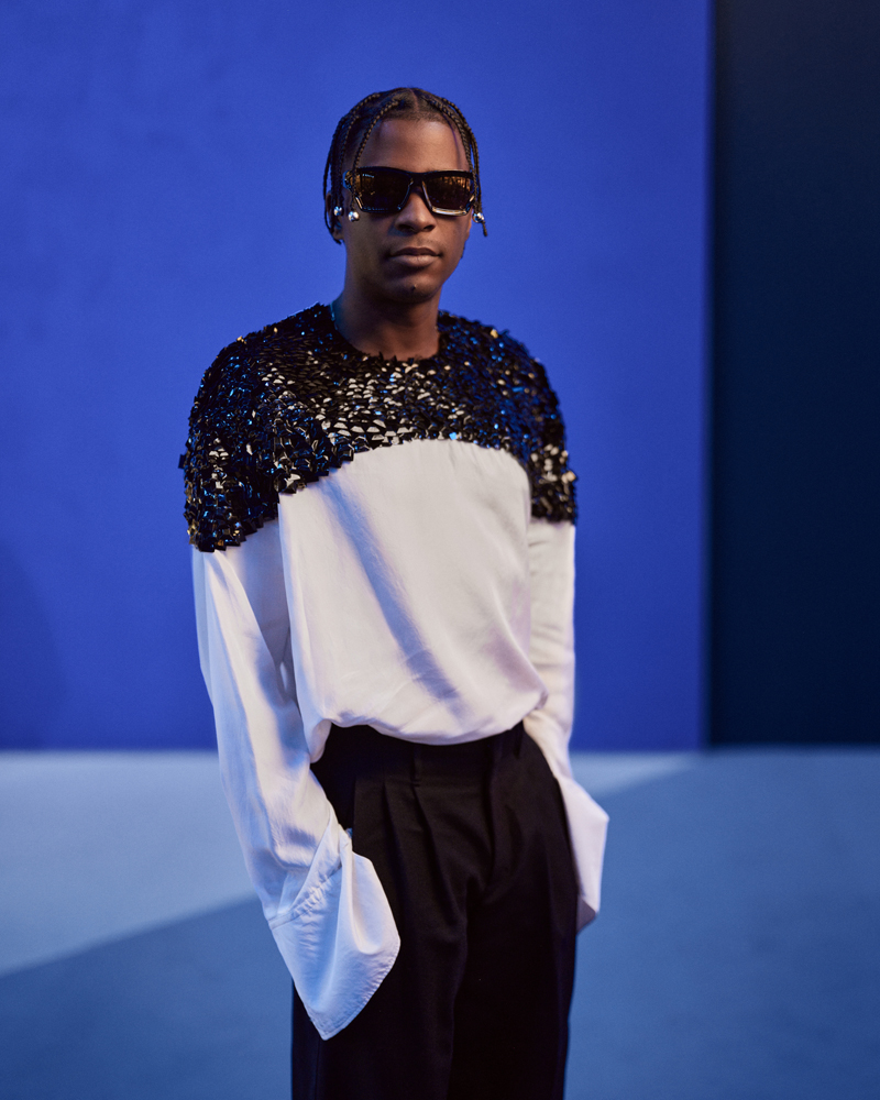 Yamê au défilé Lanvain printemps-été 2026. 