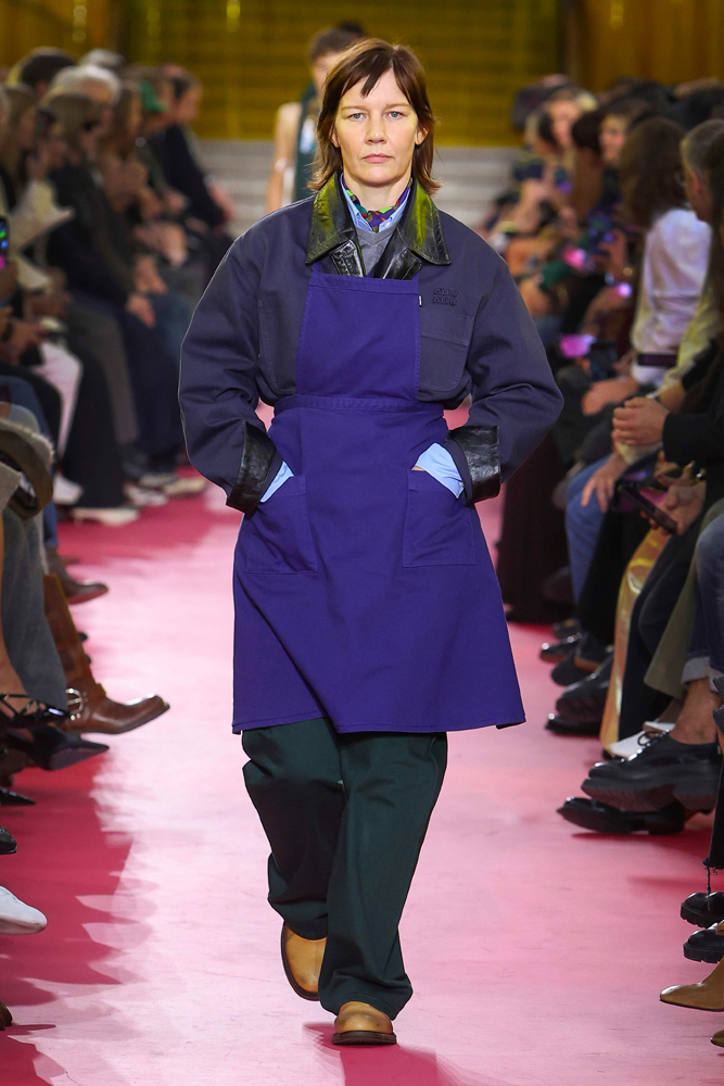 Sandra Hüller au défilé Miu Miu printemps-été 2026.