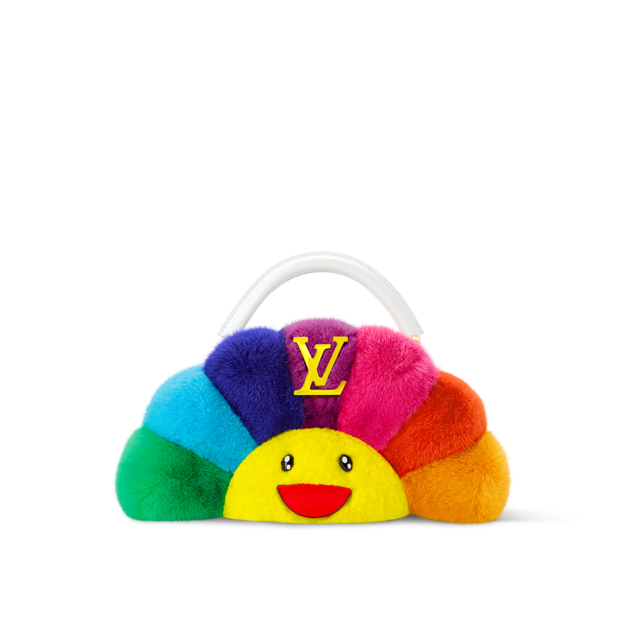 sac capucines ew rainbow louis vuitton x takashi murakami
