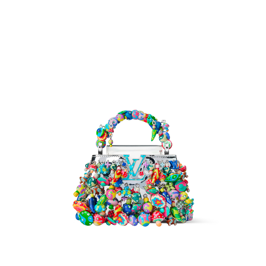 sac capucines mini mushroom louis vuitton x takashi murakami