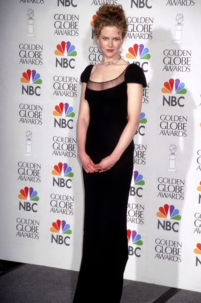 Nicole Kidman lors des Golden Globe Awards à Beverly Hills, le 19 janvier 1997. 