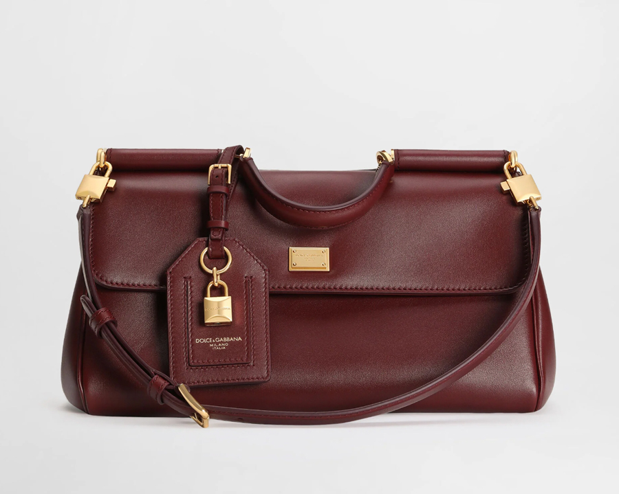 The My Sicily Bag by Dolce & Gabbana burgundy leather