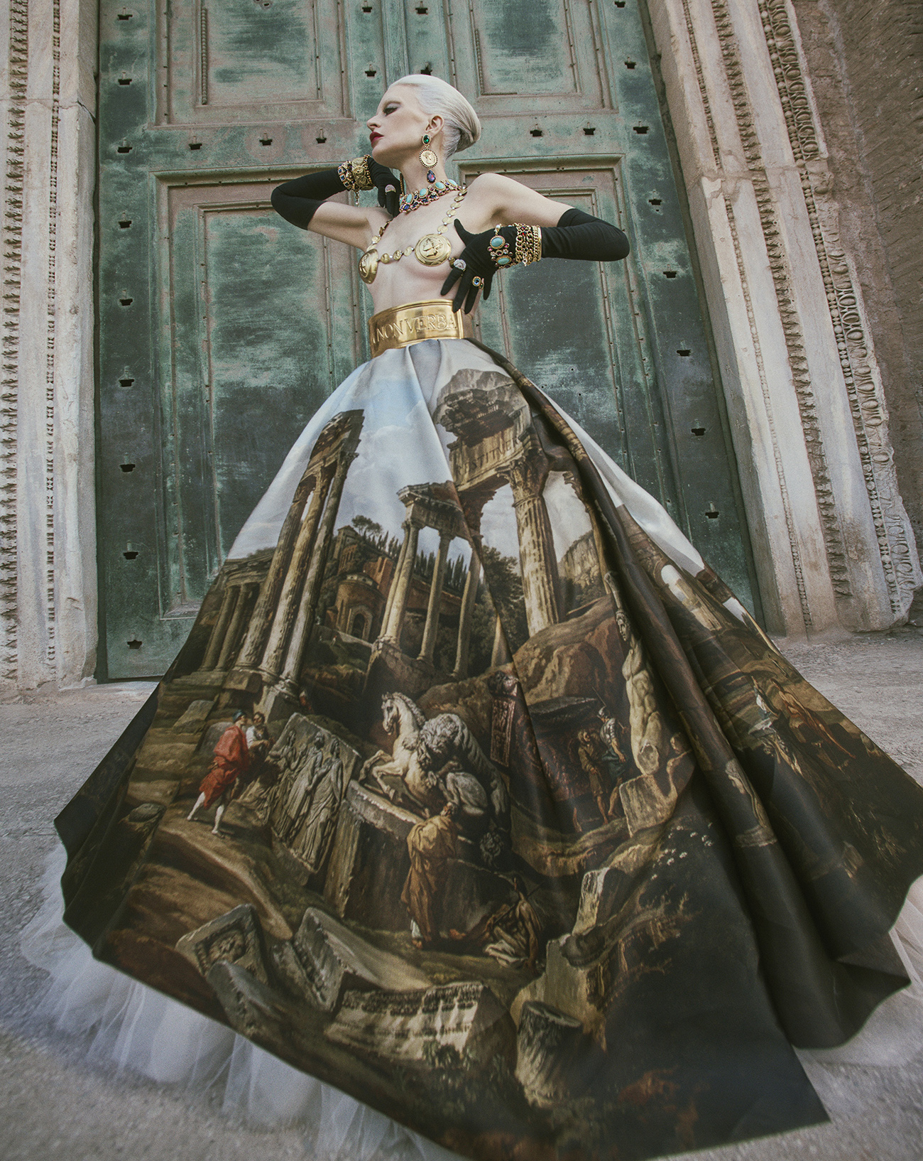 dolce & gabbana alta moda 2025 rome Kristen McMenamy