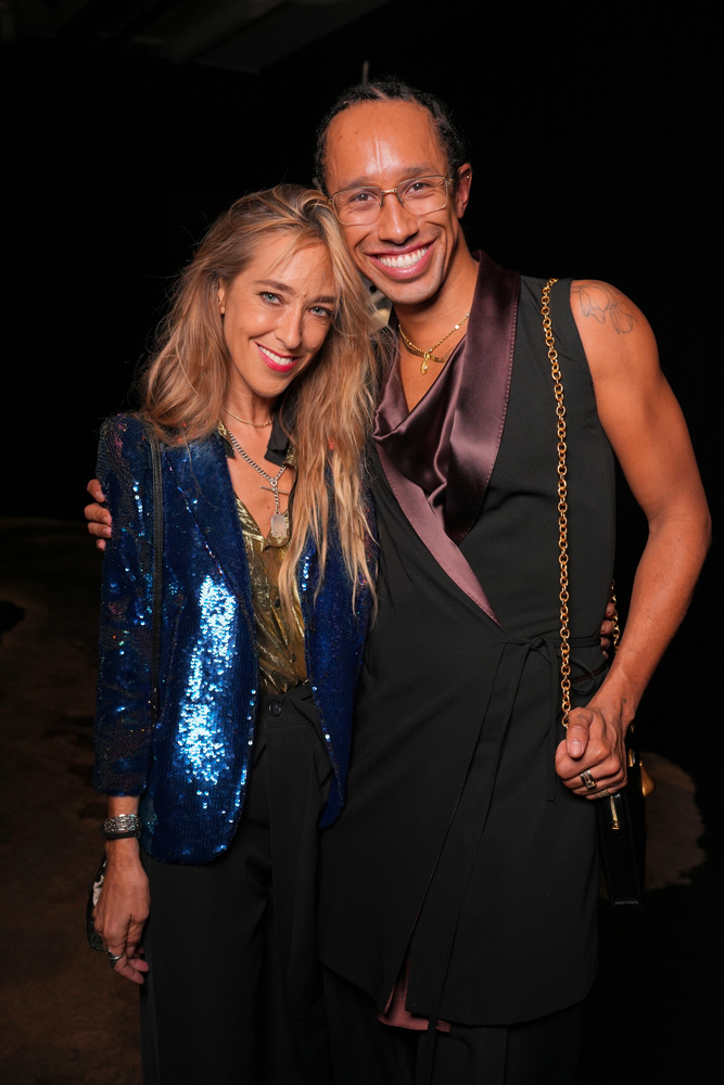 Eve Therond and Miles Greenberg exhibition Daniel Buren and Miles Greenberg at Reiffers Initiatives 