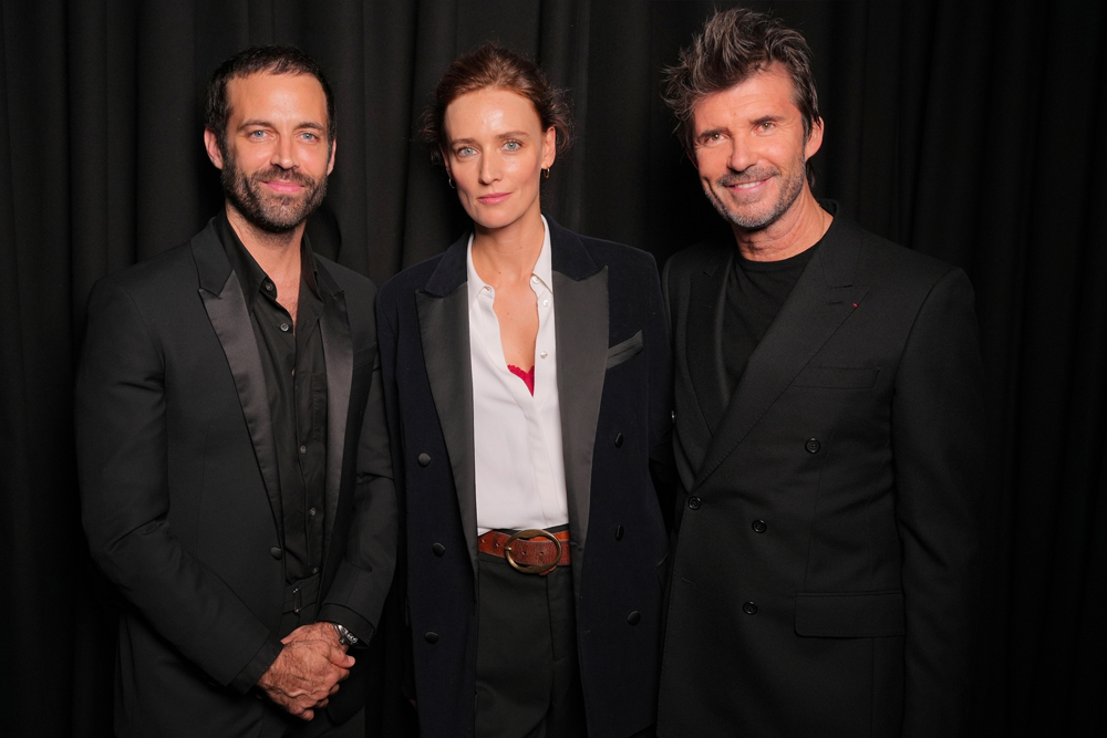 Benjamin Millepied, Anne-Catherine Lacroix and Paul-Emmanuel Reiffers Daniel Buren and Miles Greenberg exhibition at Reiffers Initiatives 