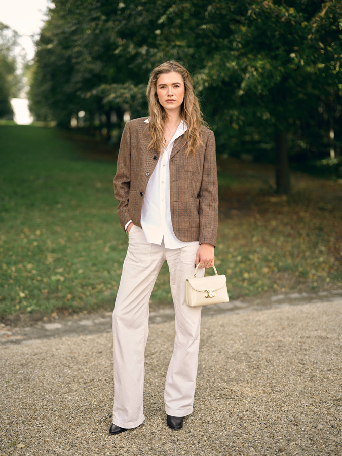 zita d'hauteville au défilé celine printemps-été 2026 à la fashion week de paris