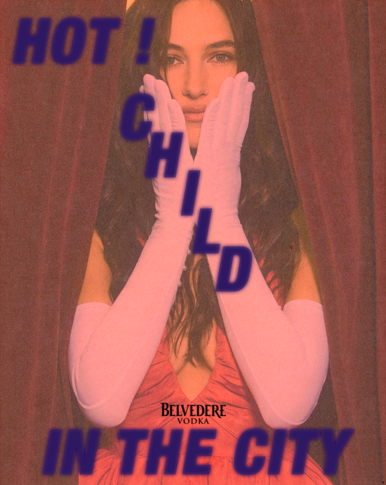 The cover of Hot Child in the City Zine.