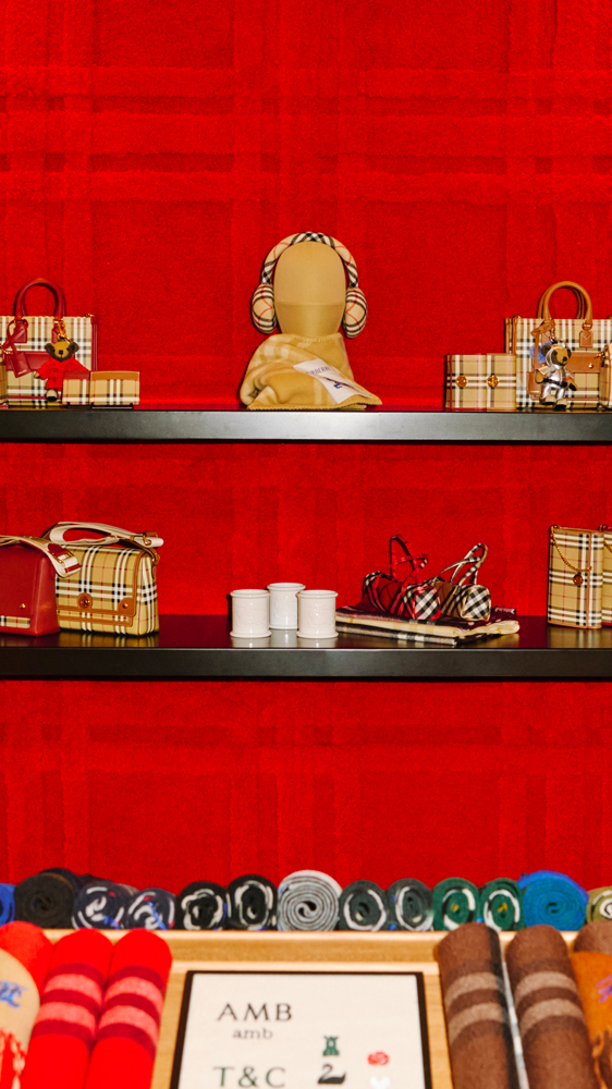 Le pop-up Burberry au Claridge's.