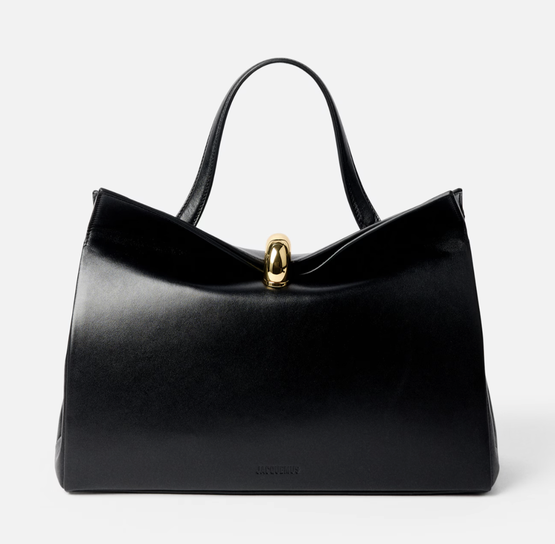 Black leather Valérie bag by Jacquemus