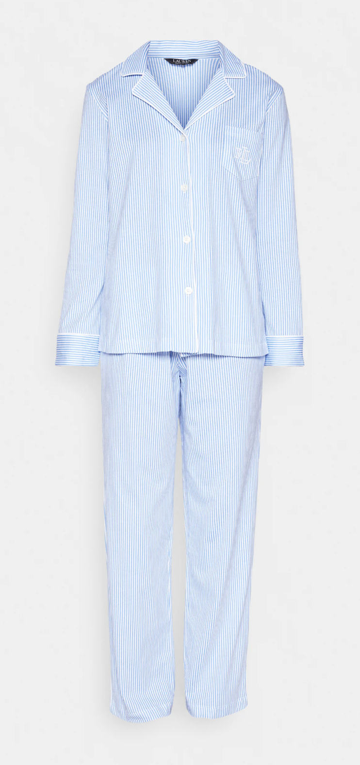 pyjama bleu à rayures ralph lauren