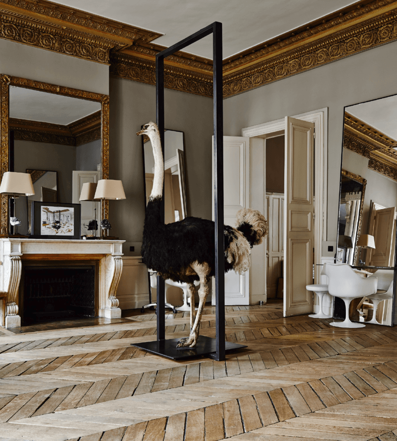 Le salon de coiffure de David Mallett à Paris.
