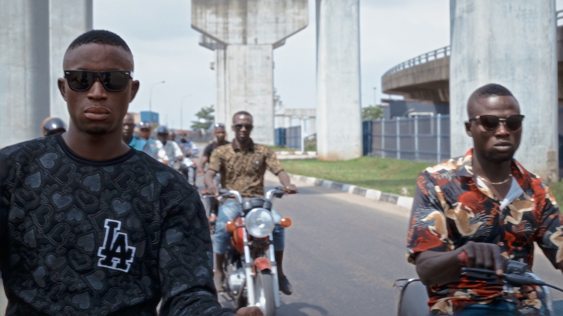 Karimah Ashadu, Machine Boys (still), 2024. © Courtesy of the artist, Fondazione In Between Art Film and Sadie Coles HQ.