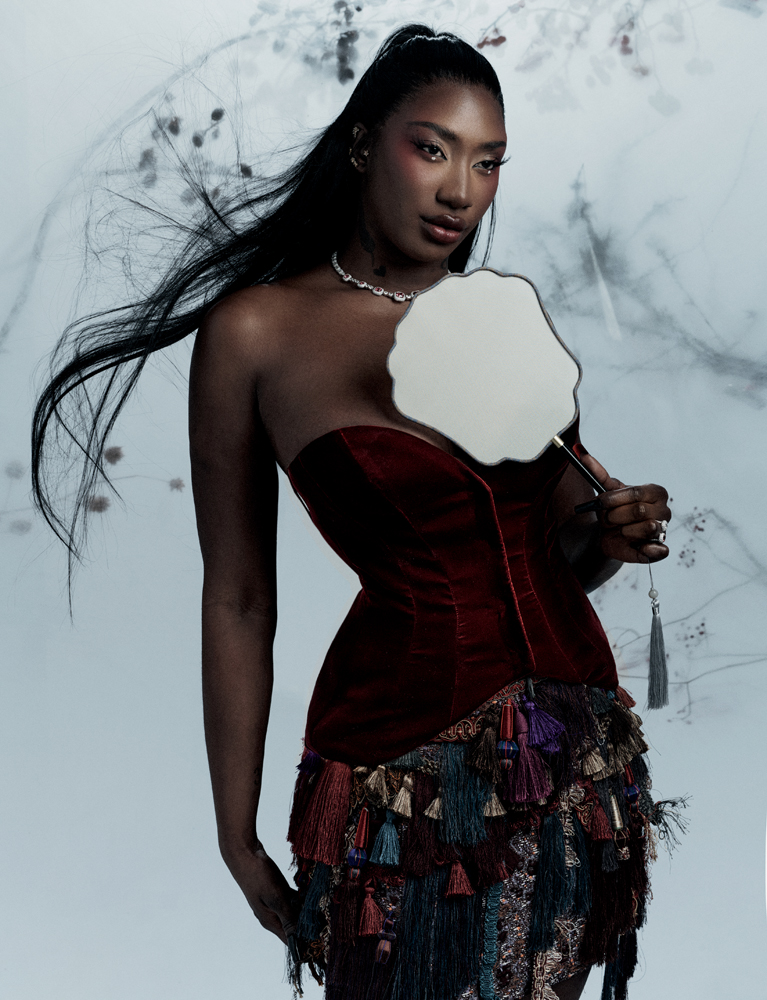 Portrait d'Aya Nakamura pour Numéro. 