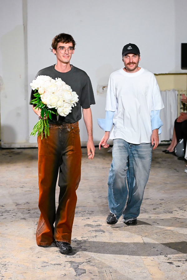 Florentin Glémarec and Kévin Nompeix during the Egonlab Spring/Summer 2026 show.